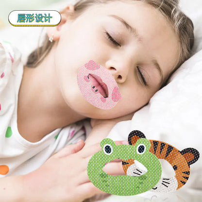 Children's Cartoon Mouth Tape for Sleep and Snoring