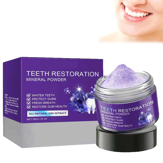 Teeth Restoration Mineral PowderMineral Tooth PowderTooth Restoration PowderTeeth RestorationEffective in strengthening Teeth and GumsNatural Teeth Restoration Powder (1PCS)