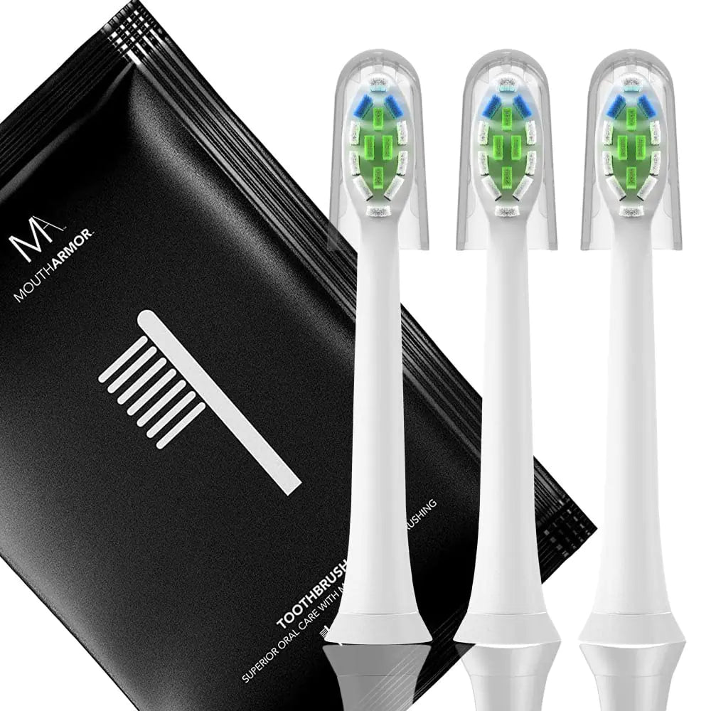 Mouth Armor Toothbrush Head Replacement Brush Heads for Mouth Armor Toothbrush 3 Pack