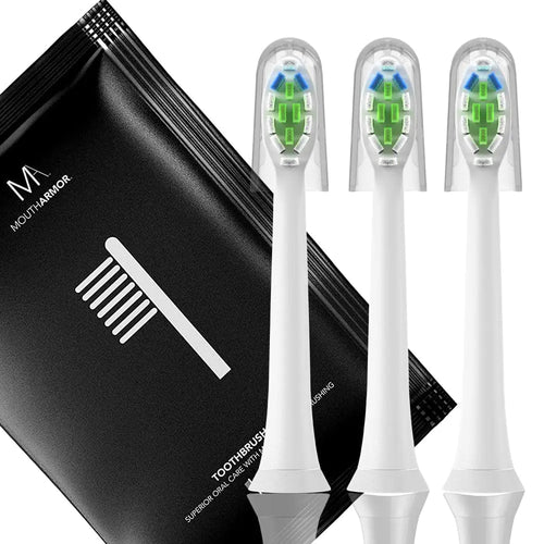 Mouth Armor Toothbrush Head Replacement Brush Heads for Mouth Armor Toothbrush 3 Pack